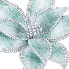 POINSETTIA POLIESTER VERDE CLARO 30 X 30 X 50 CM