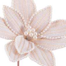 POINSETTIA POLIESTER CHAMPÁN 30 X 30 X 50 CM