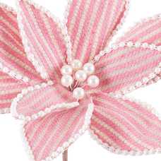 POINSETTIA POLIESTER ROSA 30 X 30 X 50 CM