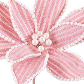 POINSETTIA POLIESTER ROSA 30 X 30 X 50 CM