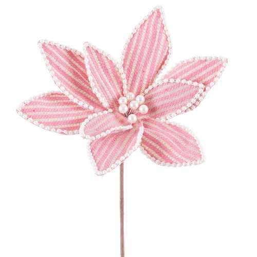 POINSETTIA POLIESTER ROSA 30 X 30 X 50 CM