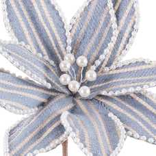 POINSETTIA POLIESTER AZUL 30 X 30 X 50 CM