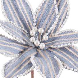 POINSETTIA POLIESTER AZUL 30 X 30 X 50 CM