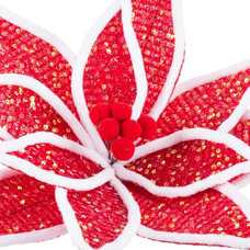 POINSETTIA POLIESTER ROJO 31 X 31 X 30 CM