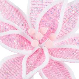 POINSETTIA POLIESTER ROSA 31 X 31 X 30 CM