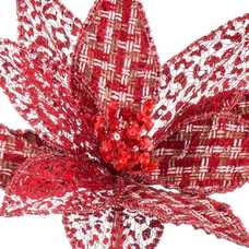 POINSETTIA POLIESTER ROJO 30 X 30 X 40 CM