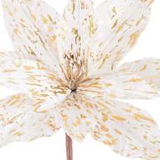 POINSETTIA POLIESTER CHAMPÁN 28 X 28 X 30 CM