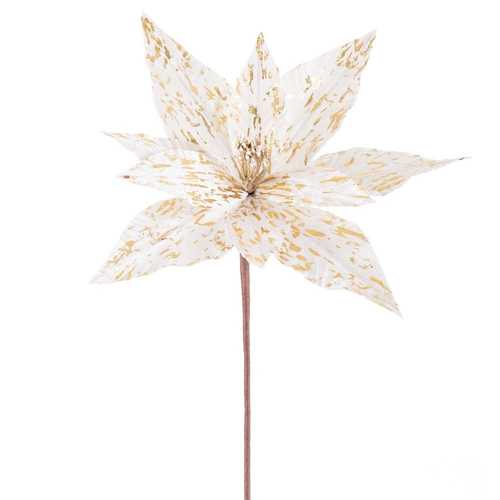 POINSETTIA POLIESTER CHAMPÁN 28 X 28 X 30 CM