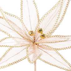 POINSETTIA POLIESTER CHAMPÁN 32 X 32 X 40 CM