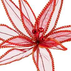 POINSETTIA POLIESTER ROJO 32 X 32 X 40 CM