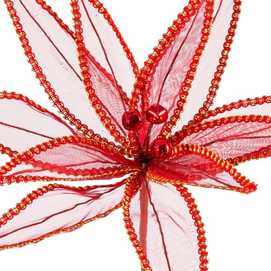 POINSETTIA POLIESTER ROJO 32 X 32 X 40 CM