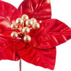 PICK POINSETTIA TEJIDO ROJO 20 X 20 X 16 CM