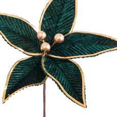 POINSETTIA TEJIDO VERDE 23 X 23 X 20 CM