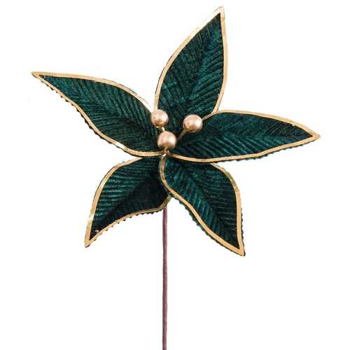 POINSETTIA TEJIDO VERDE 23 X 23 X 20 CM