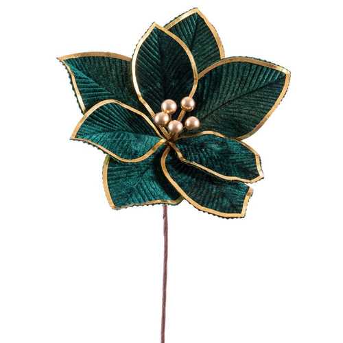 POINSETTIA TEJIDO VERDE 25 X 25 X 20 CM