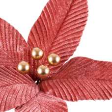 PICK POINSETTIA TEJIDO ROSA 20 X 20 X 14 CM