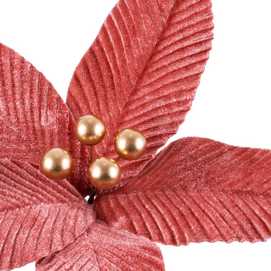 PICK POINSETTIA TEJIDO ROSA 20 X 20 X 14 CM