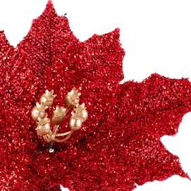 PICK POINSETTIA TEJIDO ROJO 26 X 26 X 18 CM