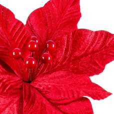 PICK POINSETTIA TEJIDO ROJO 25 X 25 X 18 CM