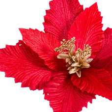 PICK POINSETTIA TEJIDO ROJO 30 X 30 X 24 CM