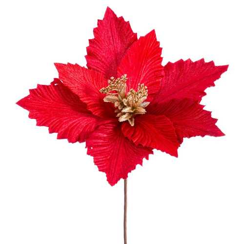 PICK POINSETTIA TEJIDO ROJO 30 X 30 X 24 CM