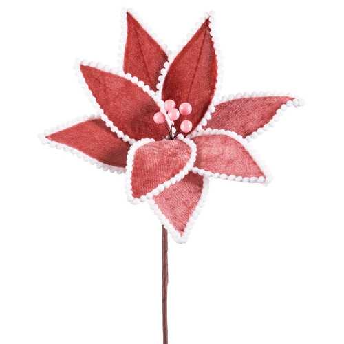 POINSETTIA TEJIDO ROSA 30 X 30 X 20 CM