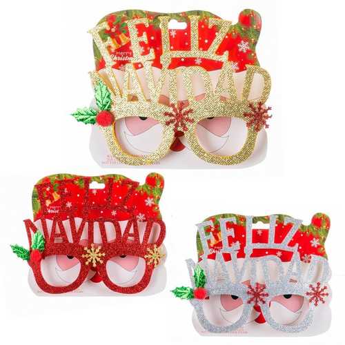 GAFAS FELIZ NAVIDAD PP 13 X 16 CM