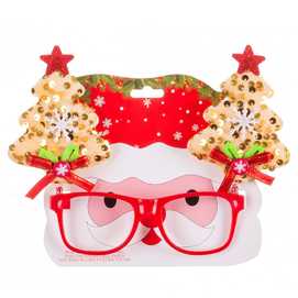 GAFAS ÁRBOL NAVIDAD PP ROJO 14 X 19 CM