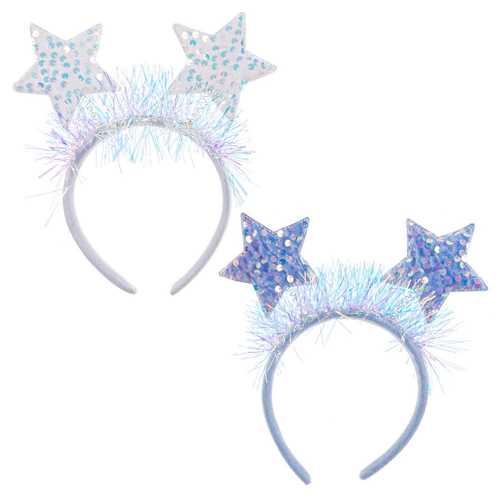 DIADEMA ESTRELLAS POLIESTER 20 X 19 CM
