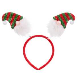 DIADEMA PAPA NOEL POLIESTER 24 X 23 CM