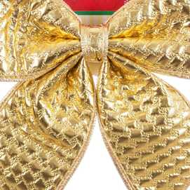 LAZO POLIESTER ORO 20 X 25 CM