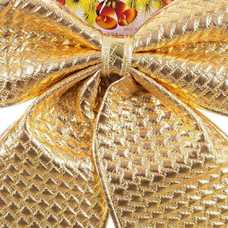 LAZO POLIESTER ORO 40 X 40 CM