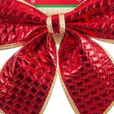 LAZO POLIESTER ROJO 20 X 25 CM