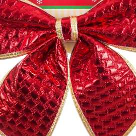 LAZO POLIESTER ROJO 20 X 25 CM