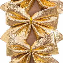 S/3 LAZO EVA ORO 10 CM