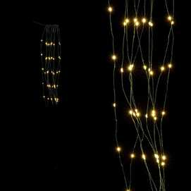CORTINA 100 LUCES LED CÁLIDO