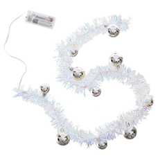 MICRO-LED 10 LUCES ESPUMILLÓN PLATA 90 CM MICRO-LED 10 LUCES ESPUMILLÓN PLATA 90 CM