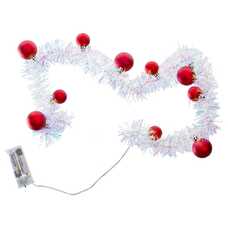 MICRO-LED 10 LUCES ESPUMILLÓN ROJO 90 CM MICRO-LED 10 LUCES ESPUMILLÓN ROJO 90 CM