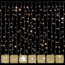 CORTINA 110 LEDS CÁLIDO 4 X 0,50 M CORTINA 110 LEDS CÁLIDO 4 X 0,50 M