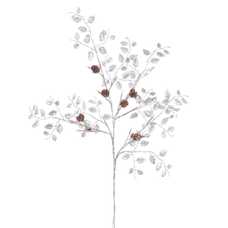 RAMA 16 LUCES PLÁSTICO PLATA 75 CM