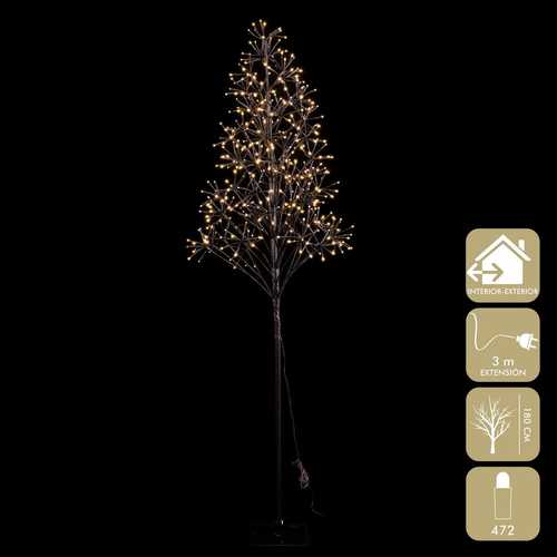ÁRBOL 472 LUCES CÁLIDO 180 CM