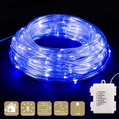 MANGUERA 100 MICROLED PLÁSTICO AZUL 10 M