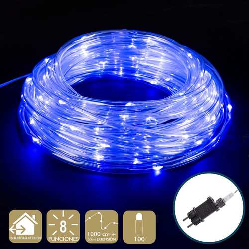MANGUERA 100 MICROLED PLÁSTICO AZUL 10 M