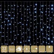 CORTINA 110 LEDS BLANCO 4 X 0,50 M CORTINA 110 LEDS BLANCO 4 X 0,50 M