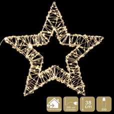 ESTRELLA 600 MICROLEDS CÁLIDO 38 X 5 X 37 CM