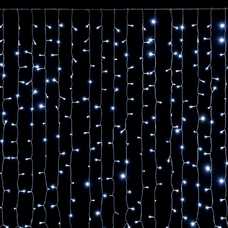 CORTINA 204 LEDS BLANCO 120 X 175 CM CORTINA 204 LEDS BLANCO 120 X 175 CM