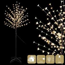 ÁRBOL 200 LEDS CÁLIDO 150 CM