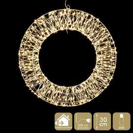 CORONA 600 MICROLEDS CÁLIDO 30 X 3 X 30 CM