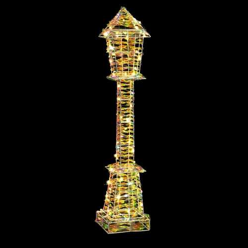 FAROLA LUZ CÁLIDA METAL-PVC 13 X 13 X 58 CM