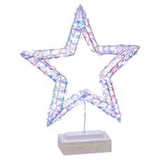 ESTRELLA LUZ CÁLIDA METAL-PVC 30 X 7 X 36 CM